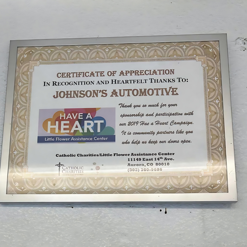 Support for Catholic Charities